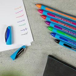 Rediform® Schneider Slider Memo XB Ballpoint Pens, Extra Broad Point, 1.4 mm, Blue Barrels, Blue Ink, Pack Of 10 Pens