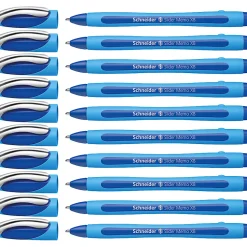 Rediform® Schneider Slider Memo XB Ballpoint Pens, Extra Broad Point, 1.4 mm, Blue Barrels, Blue Ink, Pack Of 10 Pens