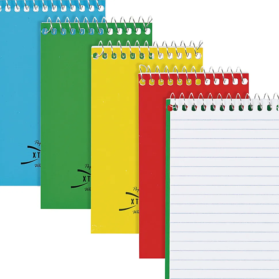 Rediform® Wirebound Memo Notebook, 3" x 5", 60 Sheets, Assorted Colors