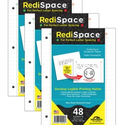 RediSpace® Notebook Filler Paper, 48 Sheets Per Pack, 3 Packs