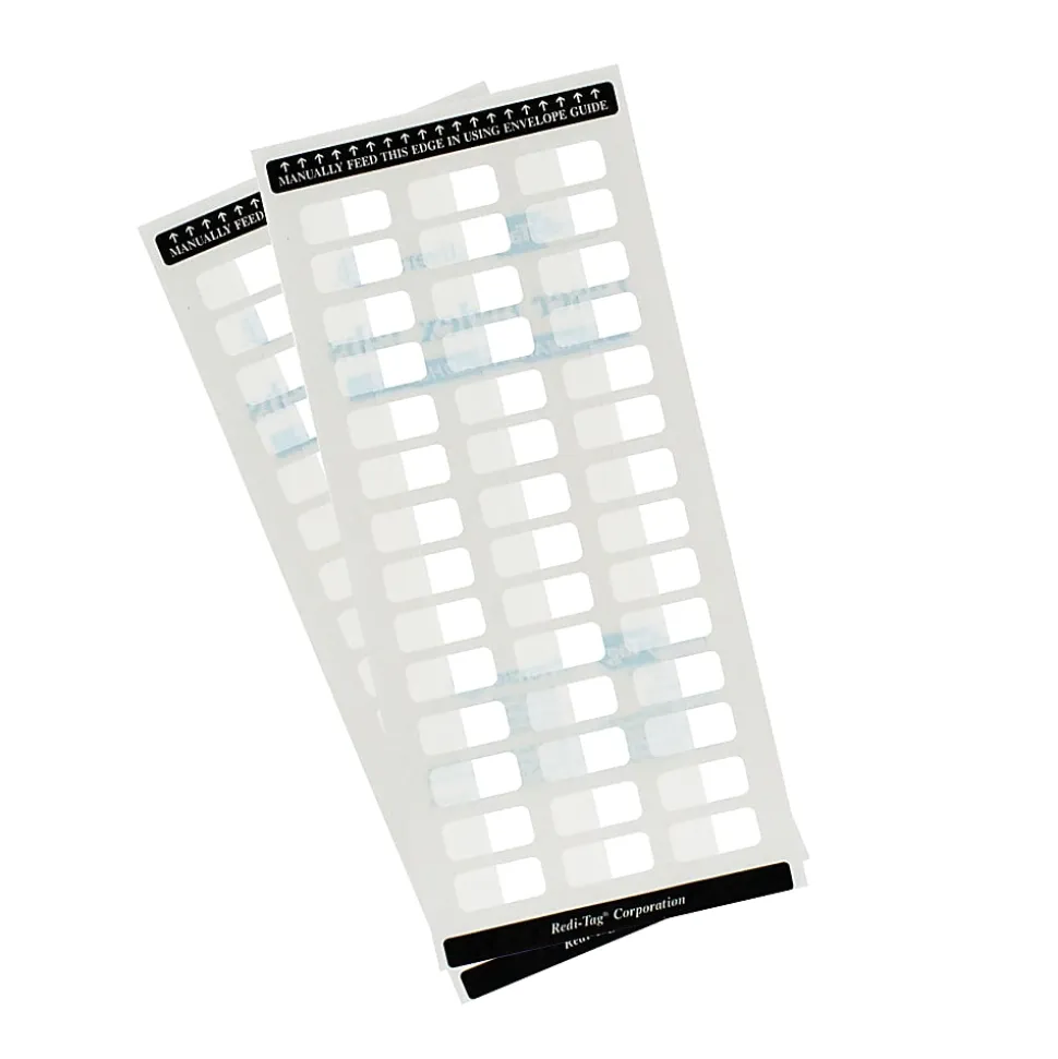 Redi-Tag® Laser Index Tabs, 7/16" x 1", White, Pack Of 180