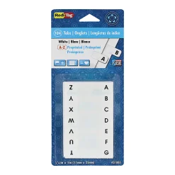 Redi-Tag® Permanent Index Tabs, Alphabetical A-Z, Side, White, 4 Sets, Pack Of 104 Tabs