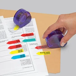 Redi-Tag® Preprinted Signature Flags In Dispenser, SIGN HERE, Yellow