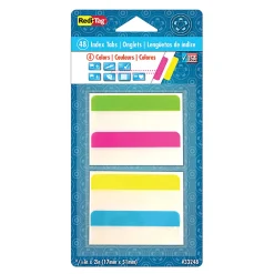 Redi-Tag® Removable Index Tabs, Assorted Colors, 2" x 11/16", Pack Of 48