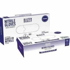 Remcoda Extra-Strength Nitrile Gloves - 4 mil Thickness - Chemical Protection - Medium Size -  - NIT103M