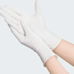 Remcoda Powder-Free Latex Gloves - 4 mil Thickness - Large Size - Latex - Off White - Powder-free, Comfortable, Excellent Grip - - LAT101L