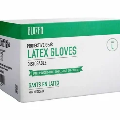 Remcoda Powder-Free Latex Gloves - 4 mil Thickness - Large Size - Latex - Off White - Powder-free, Comfortable, Excellent Grip - - LAT101L