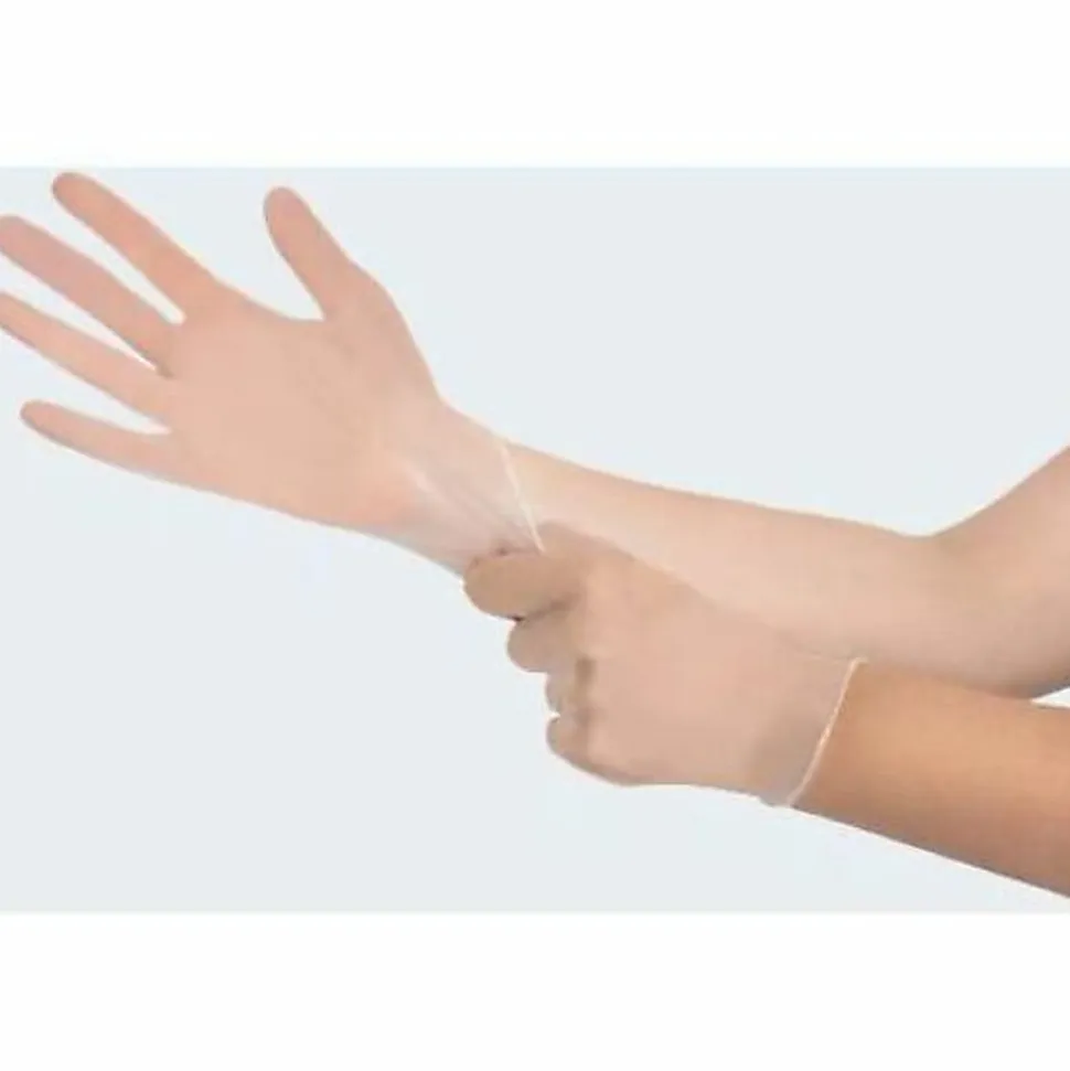Remcoda Powder-Free Vinyl Gloves - 3 mil Thickness - Small Size - For Right/Left Hand - Vinyl - Clear - Comfortable, Latex-free - 100 / Box