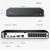 Reolink 16-channel NVR With 4TB Pre-Installed  1.77"H x 13"W x 12.4"D, Black