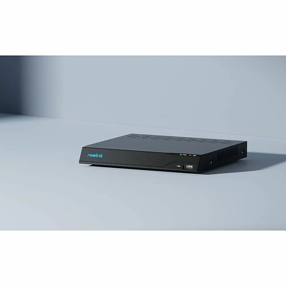 Reolink 16-channel NVR With 4TB Pre-Installed 1.77"H x 13"W x 12.4"D, Black