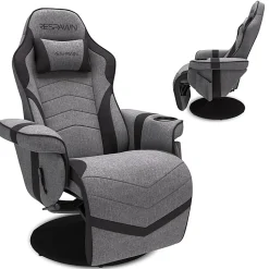 RESPAWN 900 Gaming Recliner, Gray Fabric, RSP900FGRY