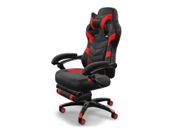RESPAWN 110 Pro Gaming Chair, With Footrest & Headrest Pillow, Red, RSP110V2RED