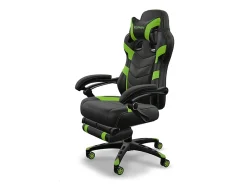 RESPAWN 110 Pro Gaming Chair, With Footrest & Headrest Pillow, Green, RSP110V2GRN