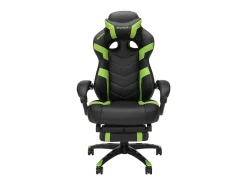 RESPAWN 110 Pro Gaming Chair, With Footrest & Headrest Pillow, Green, RSP110V2GRN