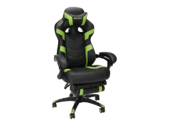 RESPAWN 110 Pro Gaming Chair, With Footrest & Headrest Pillow, Green, RSP110V2GRN