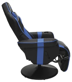 Respawn 900 Racing-Style Bonded Leather Gaming Recliner, Black/Blue