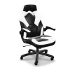 Respawn Racing Style Ergonomic Bonded Leather Computer Gaming Chair, White
