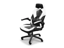 Respawn Racing Style Ergonomic Bonded Leather Computer Gaming Chair, White