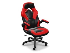 Respawn Racing Style Ergonomic Bonded Leather Computer Gaming Chair, Red