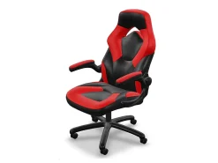Respawn Racing Style Ergonomic Bonded Leather Computer Gaming Chair, Red