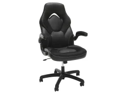 Respawn Racing Style Ergonomic Bonded Leather Computer Gaming Chair, Black