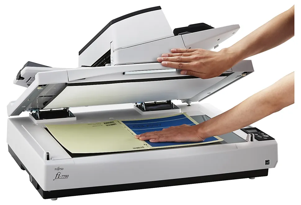 Ricoh fi 7700 - Document scanner - Triple CCD - Duplex - ARCH B - 600 dpi x 600 dpi - up to 100 ppm (mono)/up to 100 ppm (color) - PA03740B005