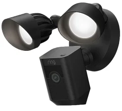 Ring Floodlight Cam Wired Plus, 11"H x 8.25"W x 7"D, Black