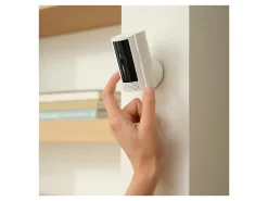 Ring Indoor Camera (2nd Gen), 3.81"H x 1.93"W x 1.93"D, White