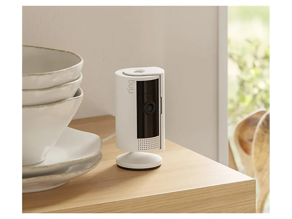 Ring Indoor Camera (2nd Gen), 3.81"H x 1.93"W x 1.93"D, White