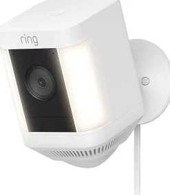 Ring Spotlight Cam Plus Plug-In, 4.96"H x 2.72"W x 2.99"D, White