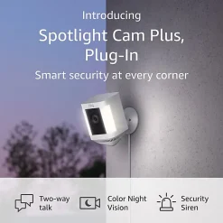 Ring Spotlight Cam Plus Plug-In, 4.96