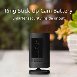 Ring Stick Up Cam Battery, 2.36"H x 2.36"W x 3.82"D, Black