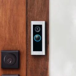 Ring Video Doorbell Pro 2, 4.49"H x 1.93"W x 0.87"D, Satin Nickel