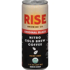 Rise Brewing Co. Cold Brew Coffee, Black, 7 Oz, Total Qty 12