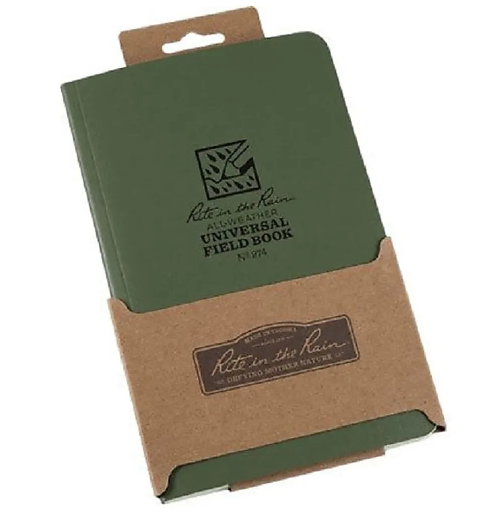 Rite in the Rain All-Weather Field Flex Bound Books, 4-1/4" x 7-1/4", Green, Set Of 6 Books