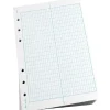 Rite in the Rain® All-Weather Loose-Leaf Copy Paper, 5 Reams, Transit Grid, 4 5/8" x 7", 500 Sheets Per Case, 0.54 Lb, 85 Brightness