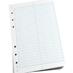 Rite in the Rain® All-Weather Loose-Leaf Copy Paper, 5 Reams, Transit Grid, 4 5/8" x 7", 500 Sheets Per Case, 0.54 Lb, 85 Brightness