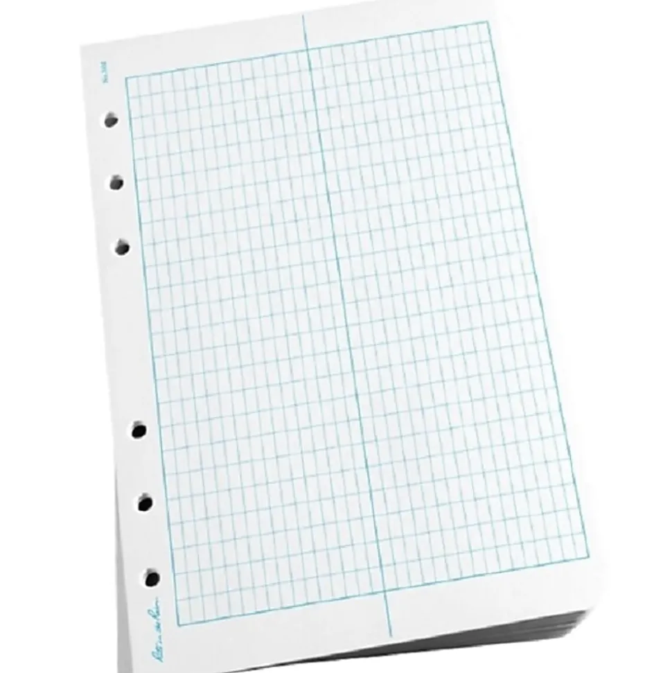 Rite in the Rain® All-Weather Loose-Leaf Copy Paper, 5 Reams, Transit Grid, 4 5/8" x 7", 500 Sheets Per Case, 0.54 Lb, 85 Brightness