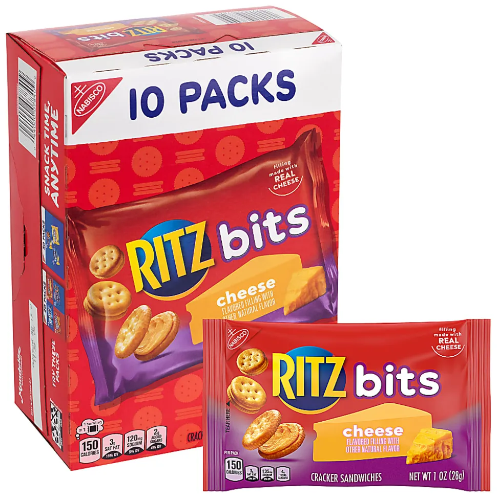 Ritz Bitz Cheese Sandwich Crackers, 1 Oz, Total Qty 20