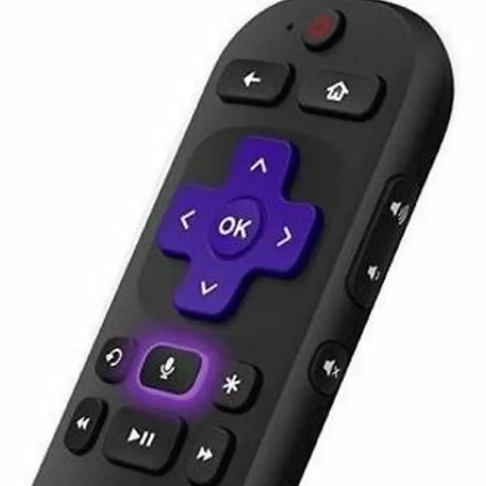 Roku RCA1R Device Remote Control - For TV, Roku, Media Player - BatteryBlack