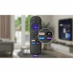 Roku RCA1R Device Remote Control - For TV, Roku, Media Player - BatteryBlack