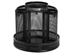 Rolodex® Mesh Spinning Sorter, 6 1/4" x 6 1/2", Black
