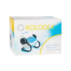 Rolodex® Open Metal Single Rotary File, 2 1/4" x 4", 500 Cards, Black
