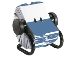 Rolodex Rotary A-Z Index Business Card Files - 400 Card Capacity - For 2.25" x 4" Size Card - 24 Index Guide - Black
