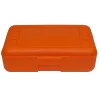 Romanoff Pencil Boxes, 2-1/2”H x 8-1/2”W x 5-1/2”D, Orange, Pack Of 12 Boxes