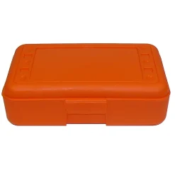 Romanoff Pencil Boxes, 2-1/2āH x 8-1/2āW x 5-1/2āD, Orange, Pack Of 12 Boxes