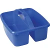 Romanoff Products Large Utility Caddy, 6 3/4"H x 11 1/4"W x 12 3/4"D, Blue, Pack Of 3