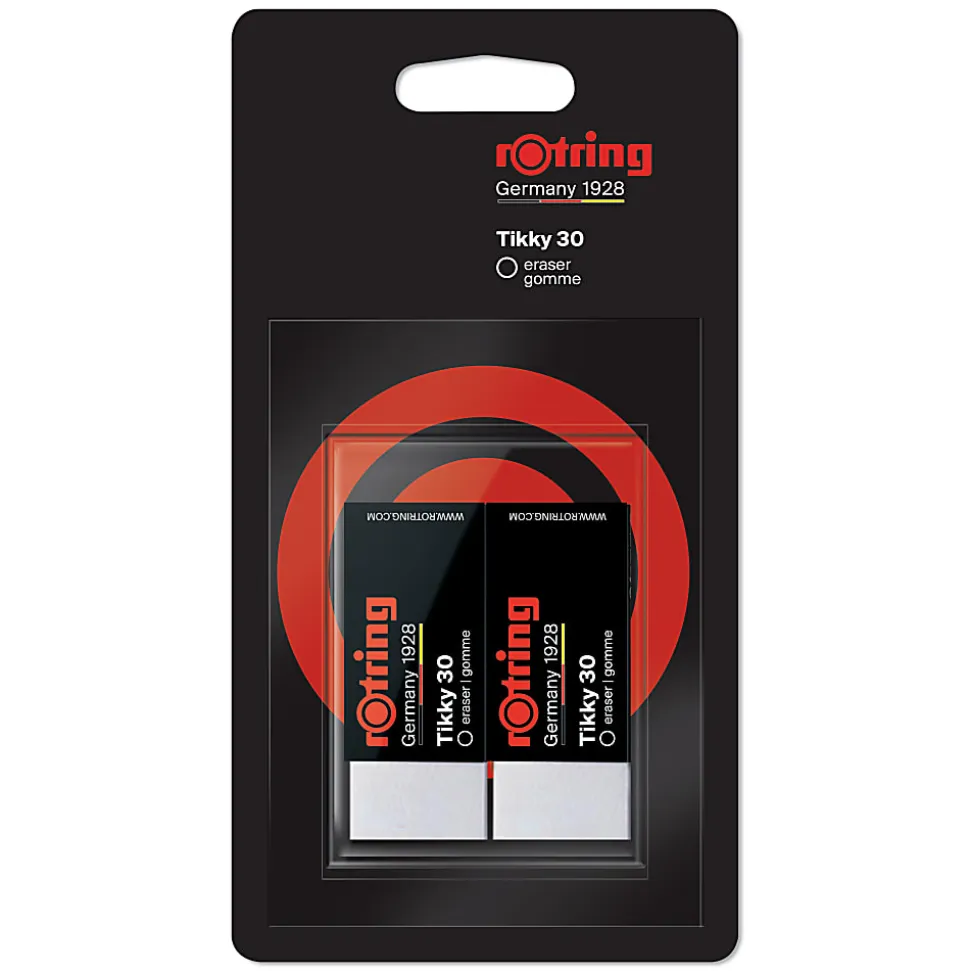 rOtring Tikky 30 Eraser, White, 2 Pack