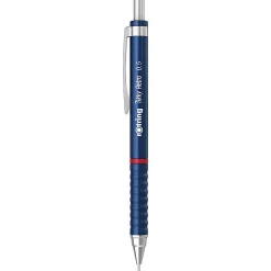 rOtring Tikky Retro 0.5mm Mechanical Pencil, Blue Barrel, with Leads