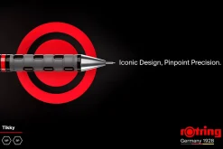 rOtring Tikky Retro 0.5mm Mechanical Pencil, Blue Barrel, with Leads